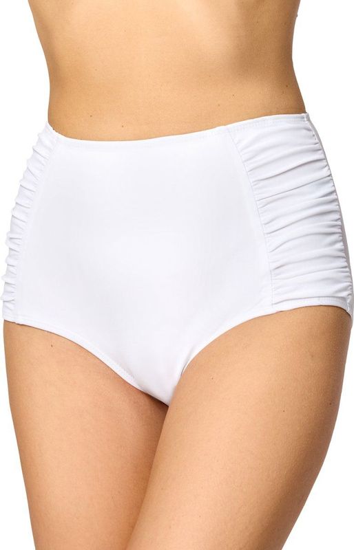 Merry Style Dames Zwembroek - Bikinibroekje - Elastische tailleband – Polyamide & Elastaan – Wit (0016) – 38 - MS-MS10-119-SL