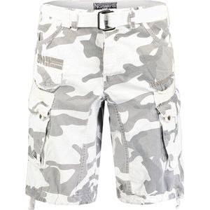 Geographical Norway Shorts Panoramique New Camo Men 063 White-S