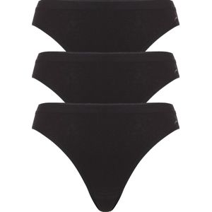 TEN CATE Basic women rio (3-pack) - dames slips lage taille - zwart - Maat: L