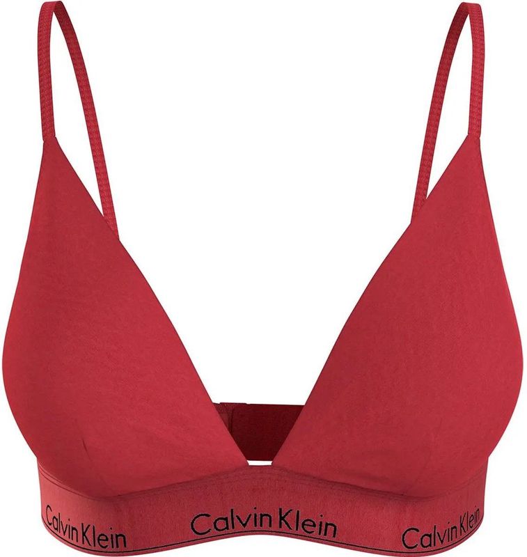 Calvin Klein 000qf7787e Unlined Triangle Bh Rood XS Vrouw