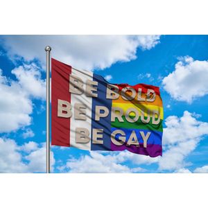 Be Bold Be Proud Be Gay Vlag - LGBTQ+ Pride Flag 150x100cm
