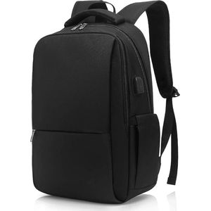 DiverseGoods Laptoprugzak met USB-oplaadpoort, rugzak voor heren, diefstalbeveiliging, rugzak voor laptop, 15,6 inch, voor reizen, zakelijk, college