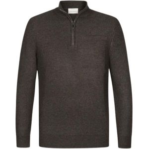 Profuomo - Half Zip - Pullover - Bruin