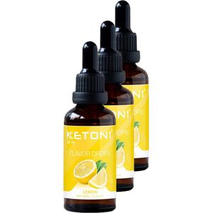 Keton1 | Flavor drops | Lemon | 3 stuks | 3 x 50 ml