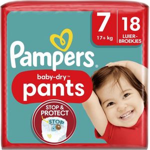 Pampers Baby Pants Baby Dry Maat 7 Extra Large (17+ kg), 18 luierbroekjes