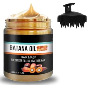 Batana Oil - Masker - 100ml Haargroei Olie - Incl. Ebook + Scalp Massager - Haar Vitamines - Biologisch - Wonderolie - Incl. Ebook - Sinterklaas Cadeautjes - Black Friday Deals 2025