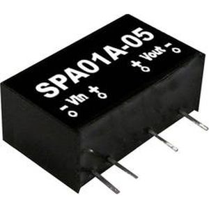 Mean Well SPA01A-05 DC/DC-convertermodule 200 mA 1 W Aantal uitgangen: 1 x Inhoud 1 stuk(s)