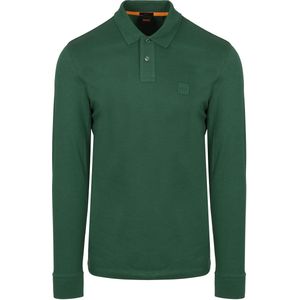 BOSS Passerby Polo Donkergroen - Maat 4XL - Heren - Longsleeve polo