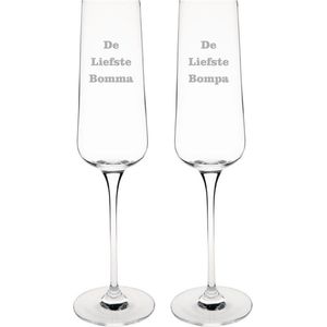 Champagneglas gegraveerd - 27cl - De Liefste Bomma-De Liefste Bompa