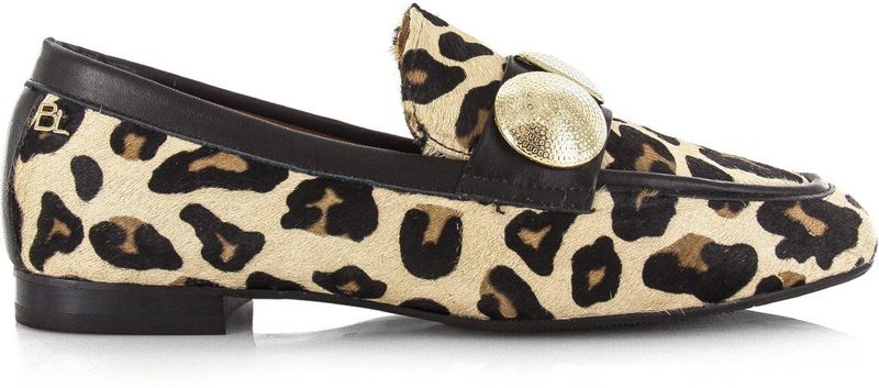 Babouche - Lulu - Loafers - Beige - Hairon Leer - Goudkleurige Details