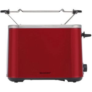 Silvercrest RVS Broodrooster - Rood - 850W - 7 Variabele standen