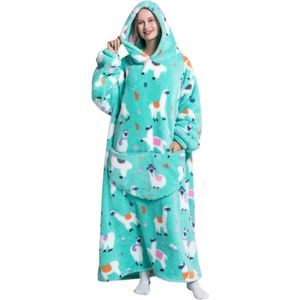 Hoodie Deken Met Mouwen - Onesie - Fleece Blanket - Dames - Heren - Kinderen - Plaid - Knuffeldeken - Extra Zacht - Alpaca