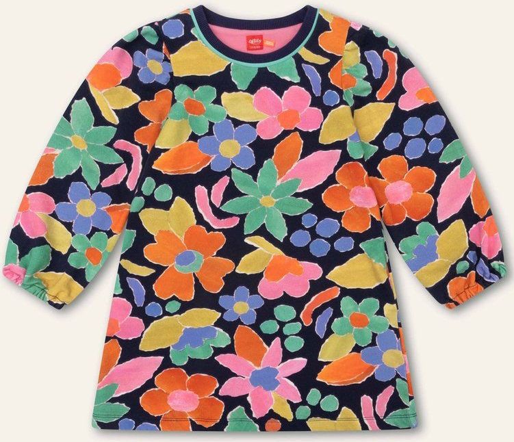 Oilily - Dexiette sweat dress - Blauw - 104/4yr