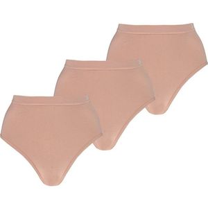 Dames bamboe Boxer hoge taille zonder naden 3 pack beige