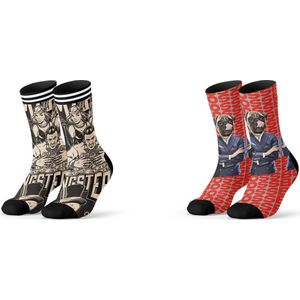 Sock My Feet geschenkdoos sokken heren 39 42 - cadeau voor man - duurzaam - naadloos - Mob Boss