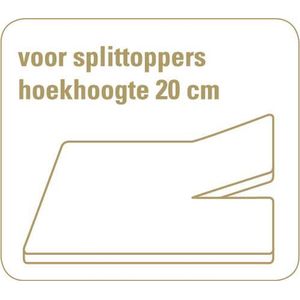 Cevilit Maxima - Splittopper hoeslaken - wit 180/200-220