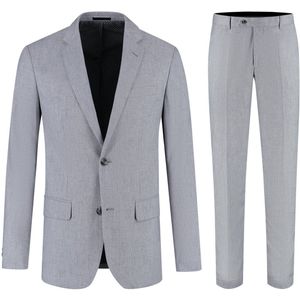 GENTS - Pak linnenblend zilvergrijs - Polyblend - Zilvergrijs - Maat 50/L