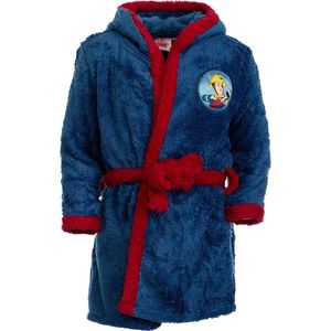 Kinderbadjas met capuchon - met motieven in de stijl van een brandweerman