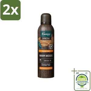 Kneipp - Douche schuim - Men - Warm Woods - Warme houtgeur - 200 ml - Voordeelverpakking - 2 stuks - Douche foam - Mannen
