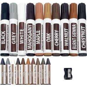 Purepeak Meubelstiften voor Reparatie Set 21 Stuks - Meubelstift - Meubelmarker