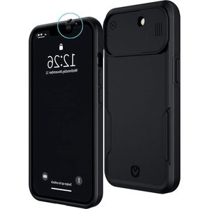 Valenta iPhone 13 Mini Hoes - Schuifcamera - Mat Zwart