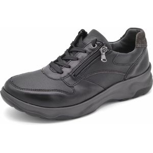 Waldläufer Heren Sneaker - 718006-306-991 Zwart - Wijdte H - Maat 7½ (41)