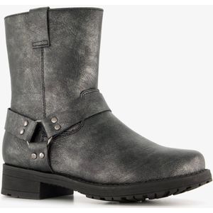 Blue Box meisjes biker boots zilver - Maat 33