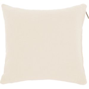 Tiseco - Kussen (gevuld) COTTON SLUB - met rits - 60x60 cm - Ivoor