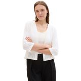 TOM TAILOR - Gebreid Vest - Wit