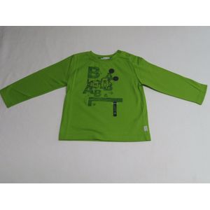 T-Shirt met lange mouw - Jongens - Groen - Robot - 1 jaar 80