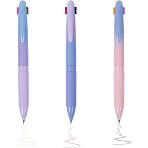 3 stuks 4-in-1 Meerkleurige Balpen - 07 mm - 12 Kleuren Gradiënt