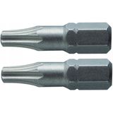 Hoegert - Torx Schroefbits T25 - 25mm - 2 Stuks - S2 Gelegeerd Staal