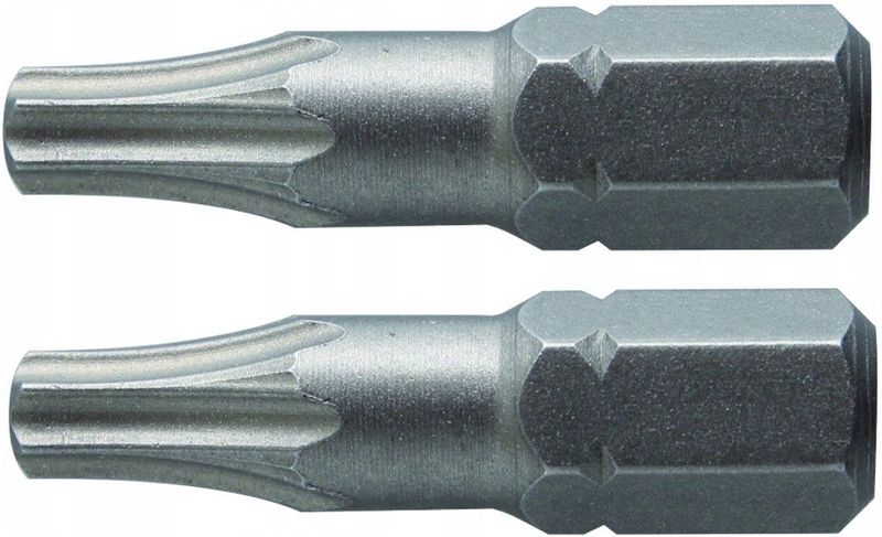 Hoegert - Torx Schroefbits T25 - 25mm - 2 Stuks - S2 Gelegeerd Staal