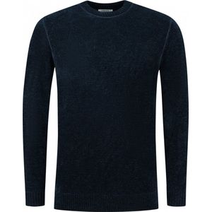 Purewhite - Heren Regular fit Knitwear Crewneck LS - Navy - Maat XS