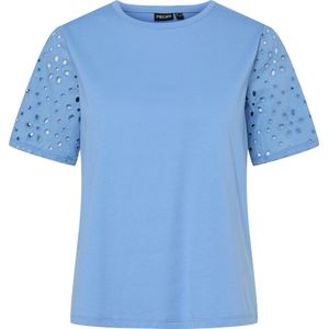 Pieces T-shirt Pctandrea Ss Embrodiery T-shirt Jrs 17157408 Lichen Blue Dames Maat - XS
