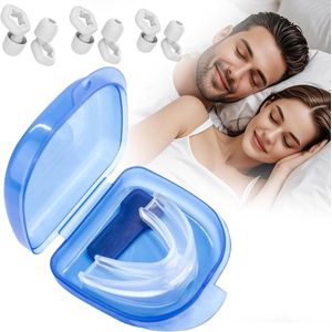 White-Label® Anti Snurk - Snurkbeugel - Anti Snurk Producten - Geschikt Voor Mannen & Vrouwen - Blauw