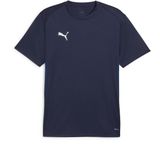 PUMA teamGOAL Jersey Heren Sportshirt - PUMA Navy-PUMA Wit-Persian Blauw - Maat L