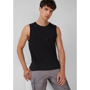 s.Oliver - Shirt - Zwart - Mouwloos - Normale Pasvorm