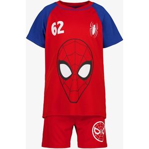Spider-Man kinder sport set rood - Maat 134/140