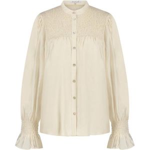 NUKUS Phoebe Blouse Silky Dames - Jurken - Zand - Maat XL