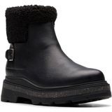 Clarks - Hencroft Madi - Leren Laarzen - Zwart - Waterdicht