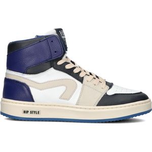 Hip H1765 Sneakers - Leren Sneaker - Jongens - Blauw - Maat 38