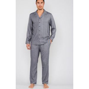 JOOP! Pyjamabroek - Donkergrijs - Katoen-viscosemix - Regular Fit