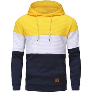 Heren Pullover Hoodies met Kraag, Lange Mouwen en Kanga Zakken