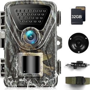 ApexArte® Wildcamera met Nachtzicht - Buitencamera - Waterdicht - Full HD