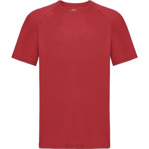 Fruit Of The Loom Heren Prestatie Sportskleding T-shirt (Rood)