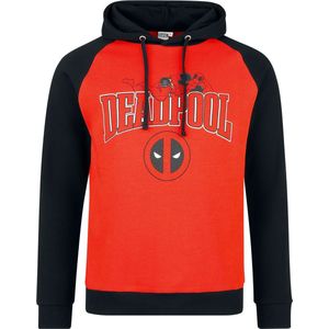 Deadpool Logo Heren Trui met capuchon - rood/zwart - S