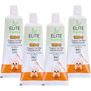 The Elite Home - Natuurlijke Kindertandpasta - 4 x 75 gr