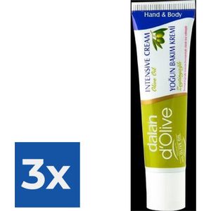 Dalan d'Olive - Hand & Body Intensieve Cream - 20 ml - Voordeelverpakking 3 stuks