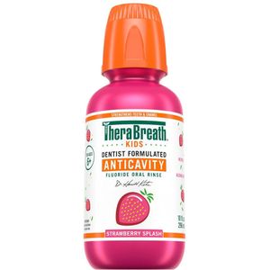 TheraBreath Kids Mouthwash – Strawberry Splash – Fluoride Mondwater voor Kinderen – 296ml